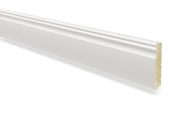 Põrandaliist mänd nr 18 - 18 x 115 mm valge_1