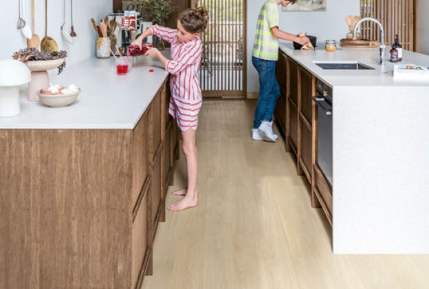 3- kihiline laudparkett Quick-Step Cascada Lily white oak extra matt, QU -CASC5106 valge/ beeź_4