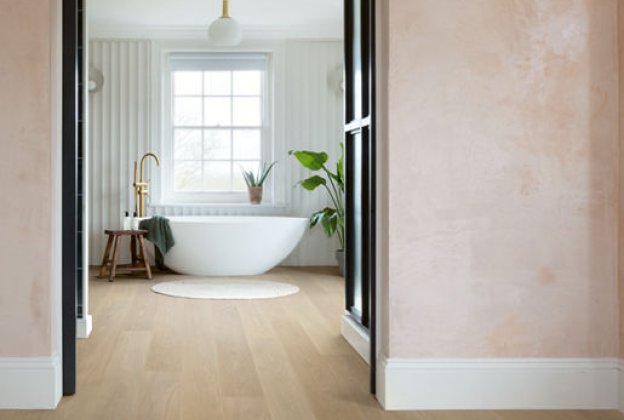 3- kihiline laudparkett Quick-Step Cascada Lily white oak extra matt, QU -CASC5106 valge/ beeź_3