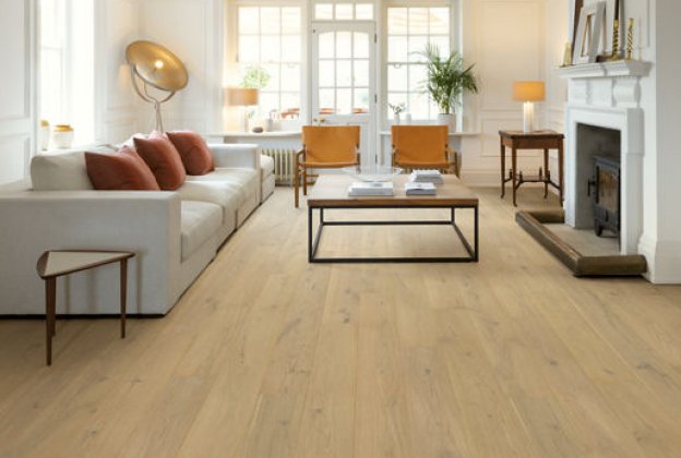 3- kihiline laudparkett Quick-Step Cascada Pearl white oak extra matt, QU -CASC6030 valge/ beeź_3