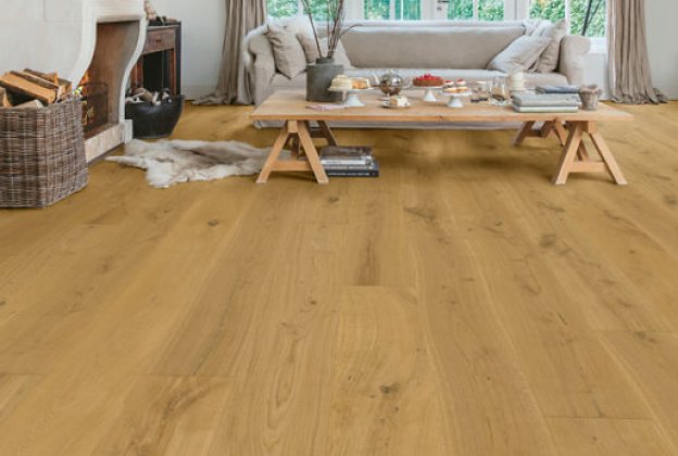 3- kihiline laudparkett Quick-Step Massimo Cappuccino blonde oak extra matt, QU-MAS3566S pruun/ beeź_3