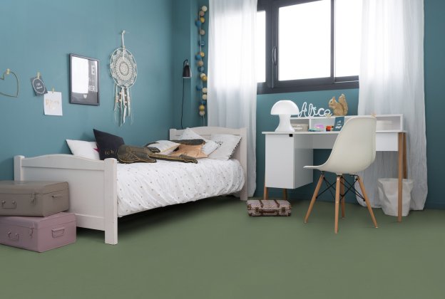 Linoleum Gerflor DLW Lino Art Urban 0580 Bush Green roheline_2