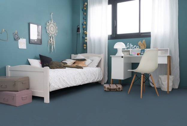 Linoleum Gerflor DLW Lino Art Urban 0584 Night Blue sinine_2
