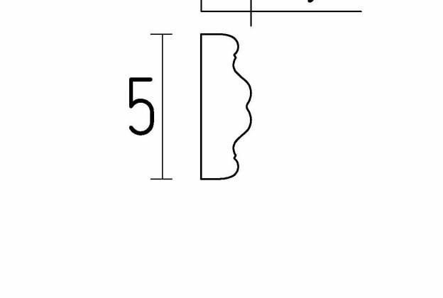 Wandleiste 1102, klassisch, 5 cm × 1,7 cm × 1,50 m _3