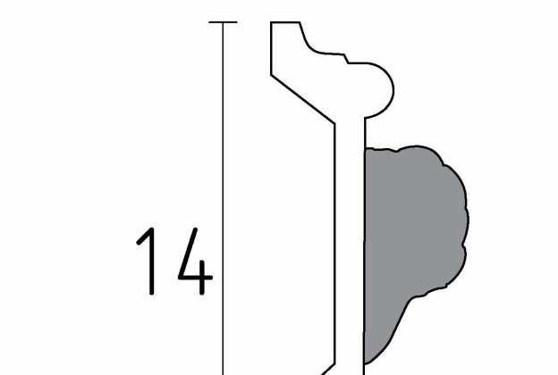 Dekorlist 1151 – 5,8 cm × 14 cm × 1,65 m _2