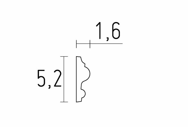 Seinaliist 1166 - 1,6 cm x 5,2 cm x 1,50 m _3