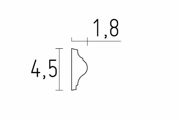 Seinaliist 1201 - 1,8 cm x 4,5 cm x 1,50 m _2