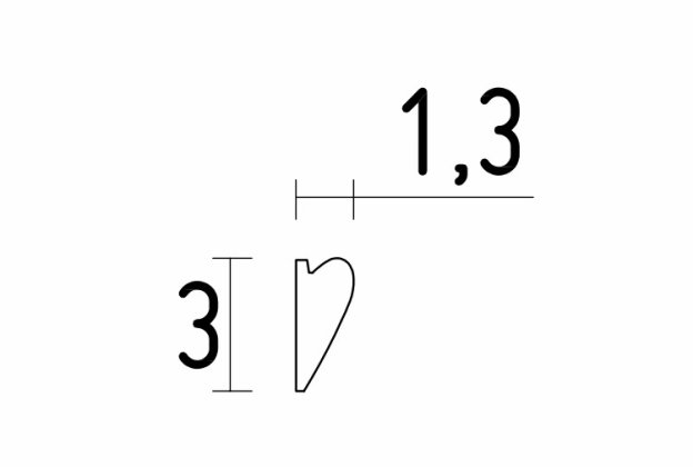 Seinaliist 1212 - 1,3 cm x 3 cm x 1,50 m_2