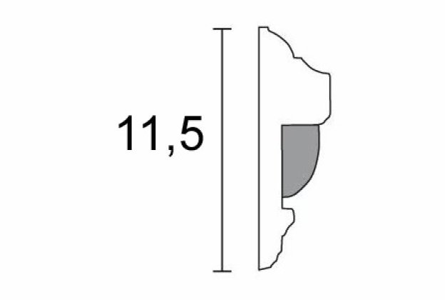 Ornamental moulding 1328 – 11.5 cm x 1.75 m  _2