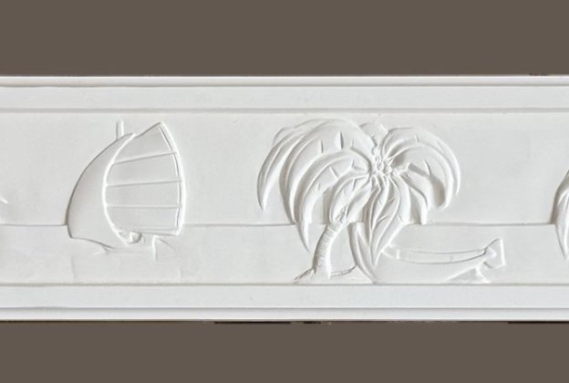 Ornamentidega liist 1373 - 1,3 cm x 11 cm x 1,7 m   _1