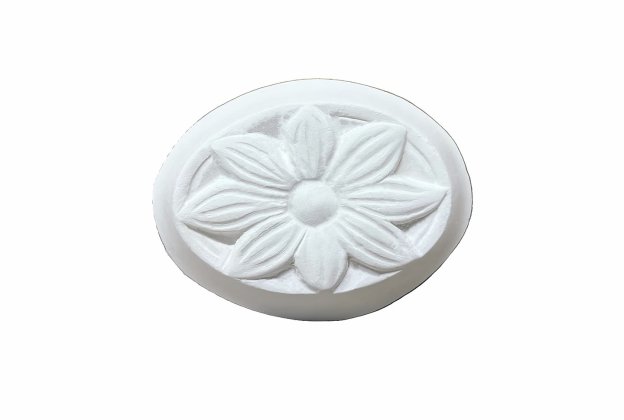 Ornamentidega rosett 1413 - 9 x 7 cm _1