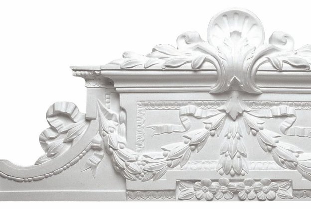 Väggpanel/fronton i barockstil 3903, 120 x 45 cm_2