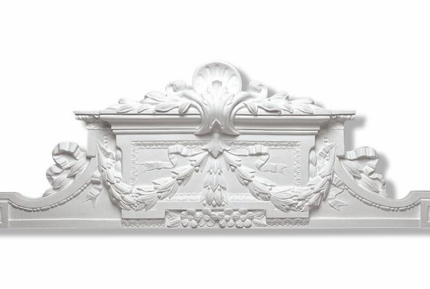 Väggpanel/fronton i barockstil 3903, 120 x 45 cm_1