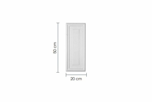 Wall panel/gypsum board 9002, 20 x 50 cm_2