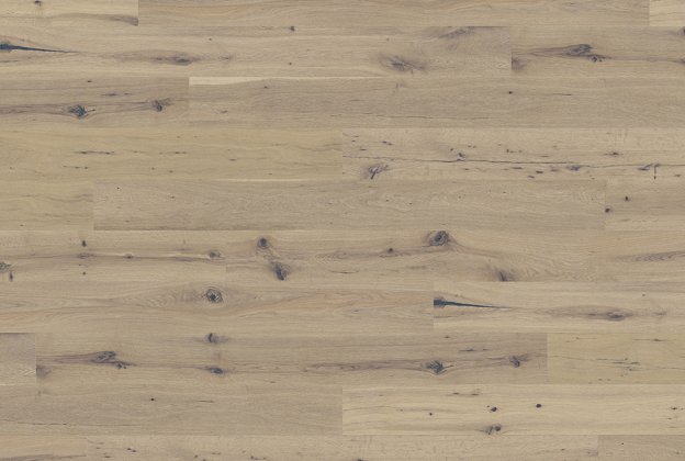 PARKETT 1-lipiline laudparkett Tamm Apollo Rustik, Klick ühendus, harjatud, valge õli_1