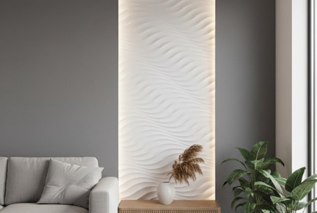 Väggpanel 3D Ondes CL12, 252 x 121 cm _2