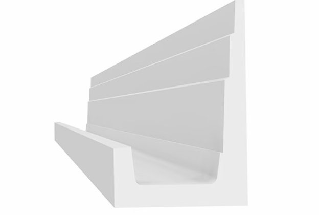 Kaudvalgustuse karniis - D113M; 9 cm x 14 cm x 2 m  _1