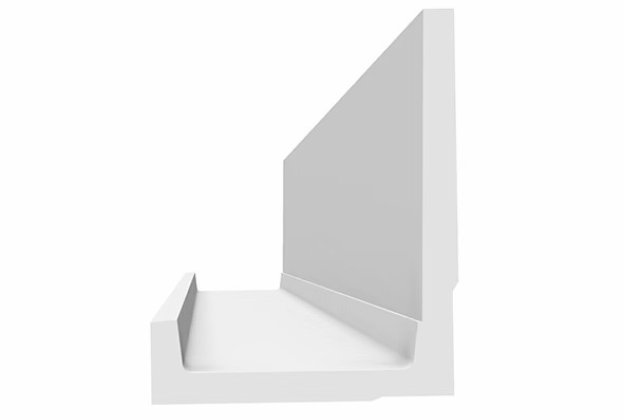 Kaudvalgustuse karniis - D114M; 15 cm x 19 cm x 2 m _1