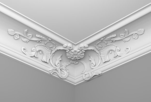 Karniisi dekoratiivne nurgadetail D652A; 80 x 80 cm _1