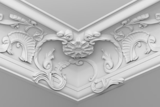 Karniisi dekoratiivne nurgadetail D652A; 80 x 80 cm _3