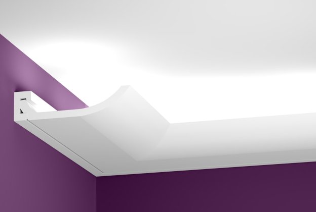 Kaudvalgustuse karniis - D749; 25 cm x 6,2 cm x 2 m _3