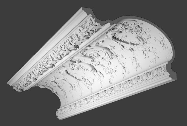 Ajalooline karniis D881B; 57 x 34 cm x 2 m  _2