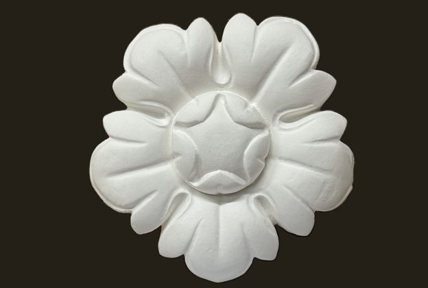 Ornamentidega rosett M050 - Ø 10 cm _1