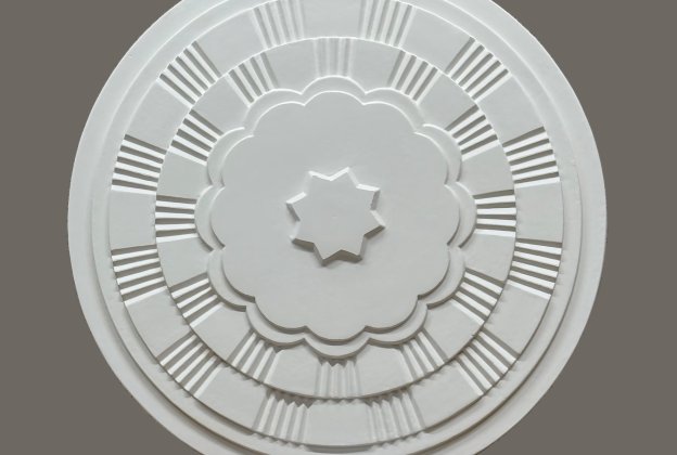 Ornamentidega laerosett M066 - Ø 50 cm _1