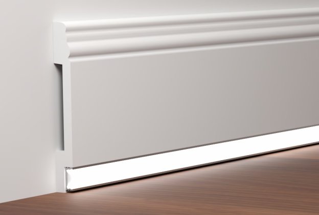 Valgustusega põrandaliist PLINLED12LED 12,5 cm x 1,5 m_1