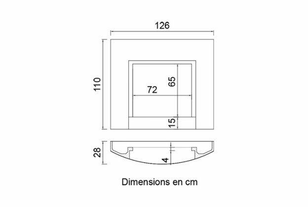 Kaasaegses / modernses stiilis kaminakomplekt 98540_2