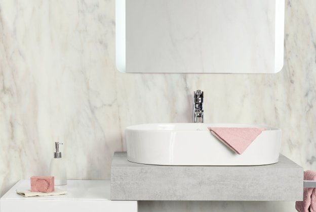 PVC seinakate märga ruumi Shower System "Mural Calypso" 7027 Verona beeź_2