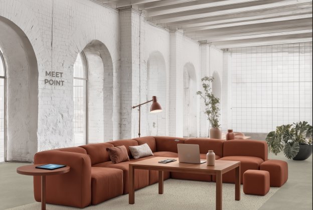 PVC äriruumi Gerflor Taralay Initial Compact 1248 CHICAGO SIROCCO pruun _2
