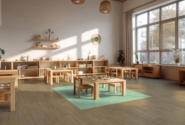 Akustiline PVC Gerflor Taralay Initial Acoustic 1255 ESTEREL CLEAR pruun_2