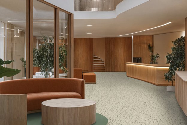 Akustiline PVC Gerflor Taralay Initial Acoustic 1260 TERRAZZO SAGE beeź_2