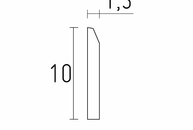 Modernne põrandaliist PLIN10M; 10 cm x 1,5 m  _2