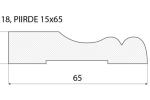 Piirdeliist 18- 15 x 65 mm, tamm, mänd, valge  _4