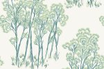 Käsitöötapeet Paper & Ink, Natural Silhouettes, ns50704 roheline / valge _1