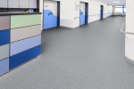 PVC äriruumi Gerflor Taralay Impression Compact 1074 Pure Wool Teal roheline/ hall_2