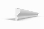 Wall molding 1101 with a smooth, minimalist design, 5 cm x 1.9 cm x 1.50 m_1