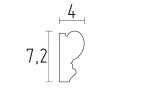Vägglist 1131 – 4 cm × 7,2 cm × 2,15 m _2