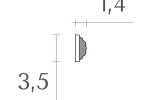 Плинка с орнаментом 1208 — 1,4 см × 3,5 см × 1,50 м_2