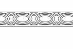 Ornamentidega liist 1214 - 1,1 cm x 2,5 cm x 1,50 m _2