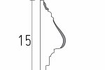 Плинта с орнаментом 1327 — 4,7 см × 15 см × 1,50 м _3