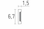 Ornamentidega liist 1348 - 1,5 cm x 6,7 cm x 1,50 m  _3