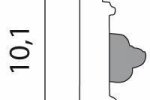 Ornamentidega liist 1306 - 10,1 cm x 1,50 m  _2