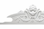 Väggpanel/fronton i Nouvel Empire-stil 3901 – 112 x 30 cm _2