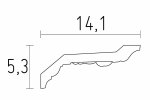 Ajalooline karniis D712; 14,1 x 5,3 cm x 2 m  _2