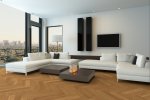 Herringbone Parquet Flooring, Oak, Crussol, Chateau Collection, Standard, 14 (2.5) x 130 x 725 mm, Click System, Brushed, Matte Finish, 4x Bevel _2
