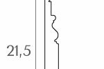 Klassikaline põrandaliist PLIN20-1; 21,5 cm x 2,6 cm x 1,5 m  _3