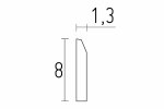 Modernne põrandaliist PLIN08M; 8 cm x 1,5 m _2